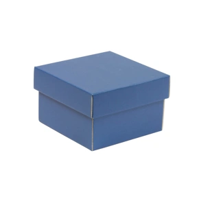 Dárková krabička s víkem 150x150x100/40 mm, modrá
