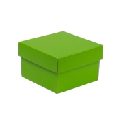Dárková krabička s víkem 150x150x100/40 mm, zelená