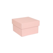 Dárková krabička s víkem 150x150x100 mm, růžová