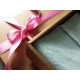 Dárková krabička s víkem 150x150x50/40 mm, hnědá - kraftová