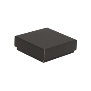 Dárková krabička s víkem 150x150x50 mm, černá