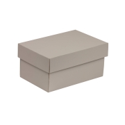 Dárková krabička s víkem 200x125x100/40 mm, šedá