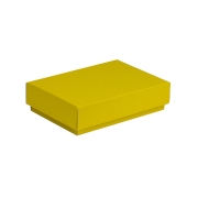 Dárková krabička s víkem 200x125x50/40 mm, žlutá
