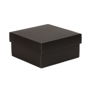 Dárková krabička s víkem 200x200x100/40 mm, černá
