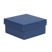 Dárková krabička s víkem 200x200x100/40 mm, modrá