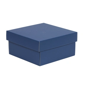 Dárková krabička s víkem 200x200x100/40 mm, modrá