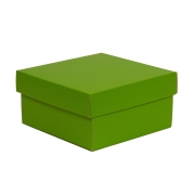 Dárková krabička s víkem 200x200x100/40 mm, zelená Dárková krabička s víkem 200x200x100/40 mm, zelená