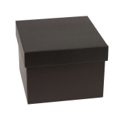 Dárková krabička s víkem 200x200x150/40 mm, černá