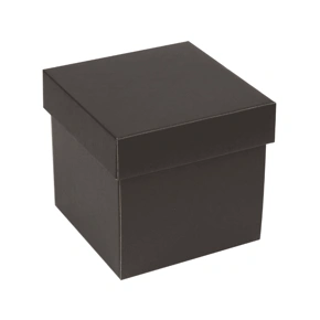 Dárková krabička s víkem 200x200x150 mm, černá