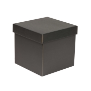 Dárková krabička s víkem 200x200x200/40 mm, černá