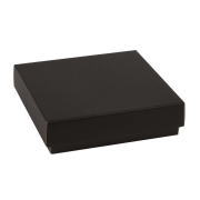Dárková krabička s víkem 200x200x50/40 mm, černá