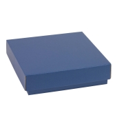 Dárková krabička s víkem 200x200x50/40 mm, modrá