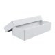 Dárková krabička s víkem 230x70x35/35, bílá mírný lesk