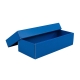 Dárková krabička s víkem 230x70x35/35, modrá matná