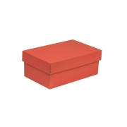 Dárková krabička s víkem 250x150x100/40 mm, korálová
