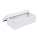Dárková krabička s víkem 250x170x110/35, bílá mírný lesk