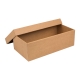 Dárková krabička s víkem 250x170x110/35, hnědá kraftová