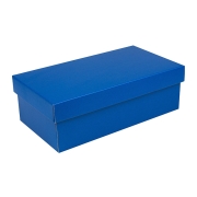 Dárková krabička s víkem 250x170x110/35, modrá matná Dárková krabička s víkem 250x170x110/35, modrá matná