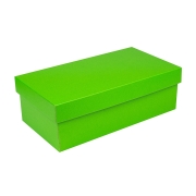 Dárková krabička s víkem 250x170x110/35, zelená matná Dárková krabička s víkem 250x170x110/35, zelená matná