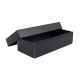 Dárková krabička s víkem 280x130x80/35, černo šedá matná