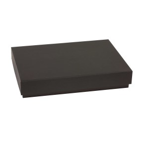 Dárková krabička s víkem 300x200x50 mm, černá