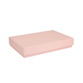 Dárková krabička s víkem 300x200x50 mm, růžová