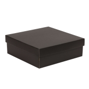 Dárková krabička s víkem 300x300x100 mm, černá