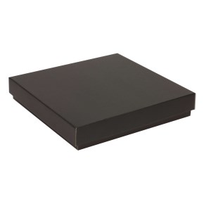 Dárková krabička s víkem 300x300x50 mm, černá