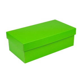 Dárková krabička s víkem 310x160x100/35, zelená matná