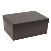Dárková krabička s víkem 350x250x150 mm, černá