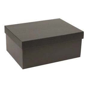 Dárková krabička s víkem 350x250x150 mm, černá