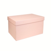 Dárková krabička s víkem 350x250x200 mm, růžová