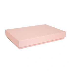 Dárková krabička s víkem 350x250x50 mm, růžová
