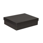 Dárková krabička s víkem 400x300x100 mm, černá