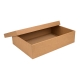 Dárková krabička s víkem 405x290x100/35 mm, kraftová