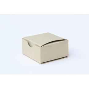 Dárková krabička s vykrojením 50x50x25 mm, zlatá perleť