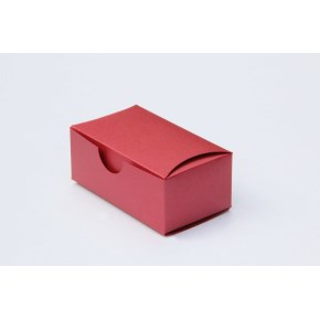 Dárková krabička s vykrojením 90x50x35 mm, vínová perleť