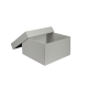 Dárková, úložná krabička s víkem 250x250x150/35 mm, šedá matná