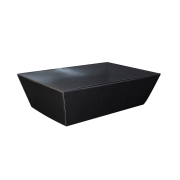 Dárkový koš s průhledným víkem 335x195x115, černý