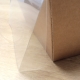 Dárkový koš s průhledným víkem 370x100x80, kraft