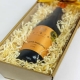 Dárkový koš s průhledným víkem 370x100x80, kraft