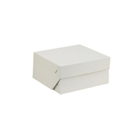 Dortová krabice 195x195x100 mm, pevná bílá