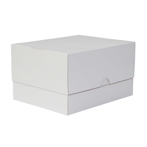 Dortová krabice 250x200x150 mm, pevná bílo/bílá