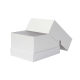 Dortová krabice 300x300x200 mm, pevná bílo/bílá