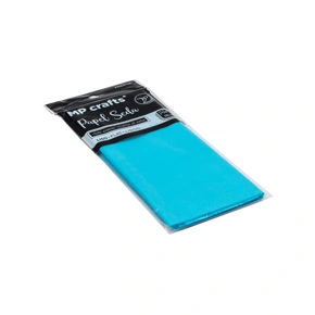 Hedvábný balicí papír 500 x 660 mm, světle modrý, 10 archů