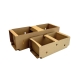 Košík papírový 230x120x82 mm s uchem na ovoce 1kg
