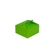 Krabice 120x120x60 mm na potraviny, výslužky, cukroví, zelená