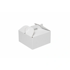 Krabice 150x150x80 mm, na potraviny, výslužky a cukroví, bílá