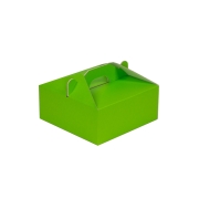 Krabice 190x190x80 mm na potraviny, výslužky, cukroví, zelená