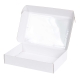 Krabice na cukroví s průhledným okénkem 320x220x60 mm, bílá